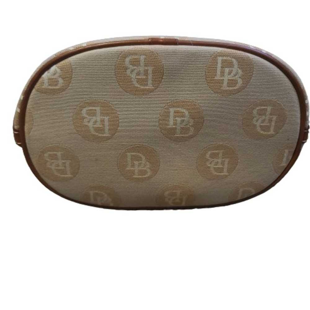 Vintage Dooney and Bourke Tan Beige Logo Purse Sm… - image 5