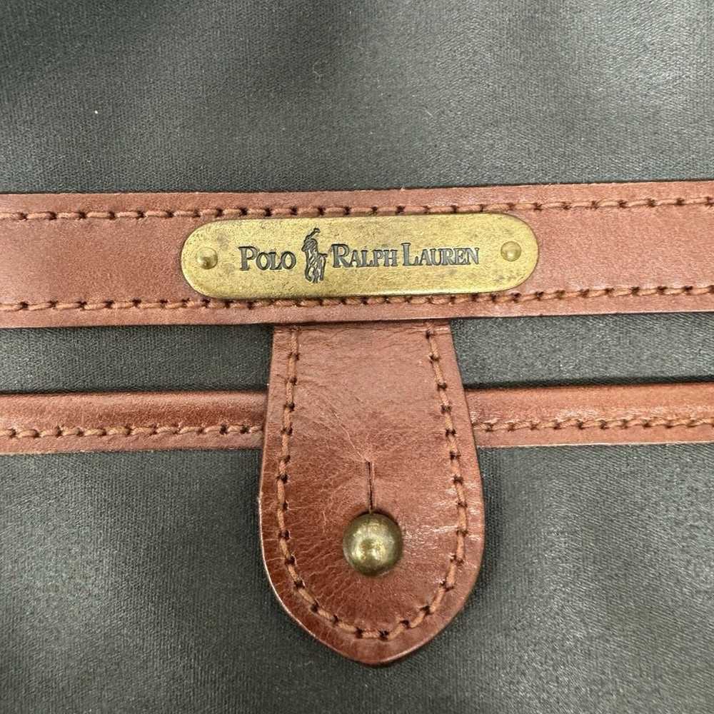 Vintage Polo Ralph Lauren  Leather Messager Cross… - image 5