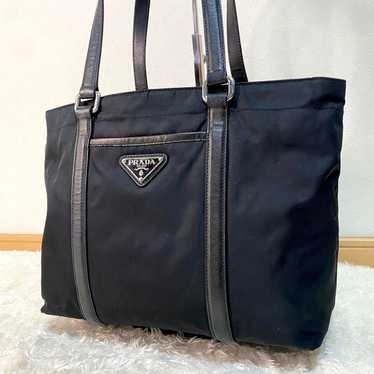 【Excellent Condition】 Prada Nylon Black Handbag w… - image 1