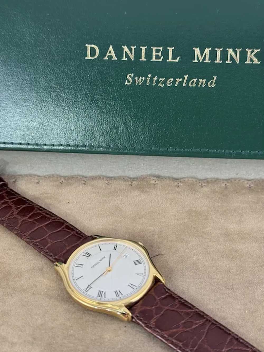 vintage Daniel Mink designer watch, Swiss-made an… - image 2