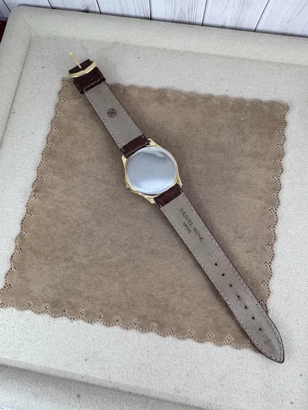 vintage Daniel Mink designer watch, Swiss-made an… - image 4