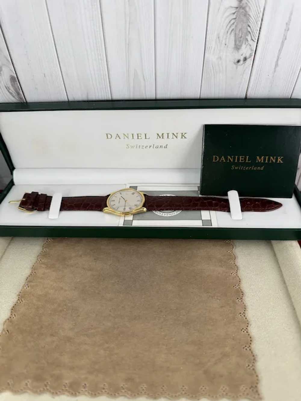 vintage Daniel Mink designer watch, Swiss-made an… - image 9