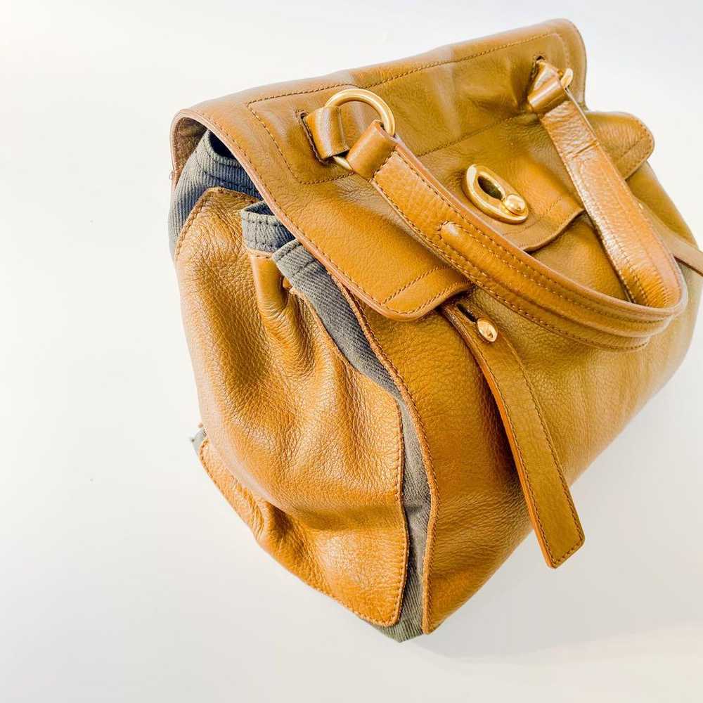 Yves Saint Laurent brown leather handbag. - image 2