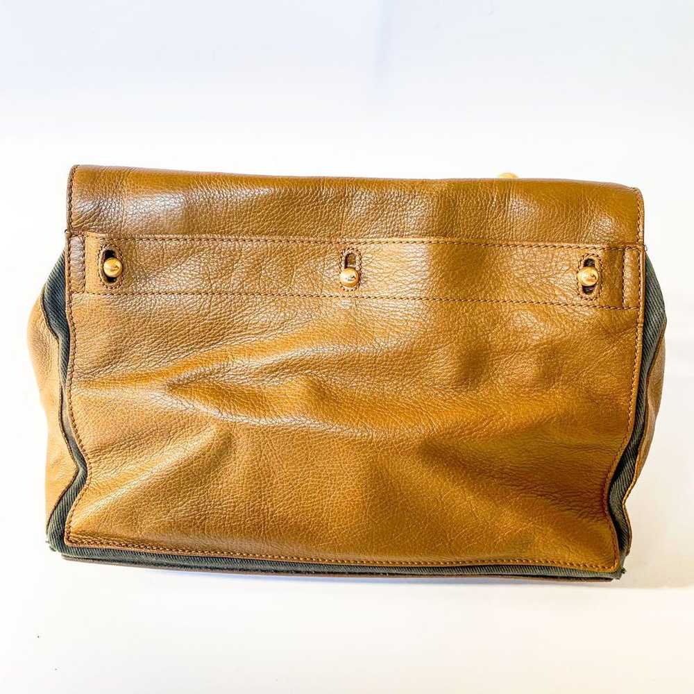 Yves Saint Laurent brown leather handbag. - image 3