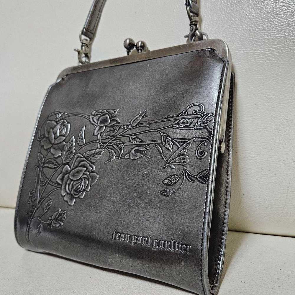 Jean Paul Gaultier New Rose Mini Handbag Silver - image 2