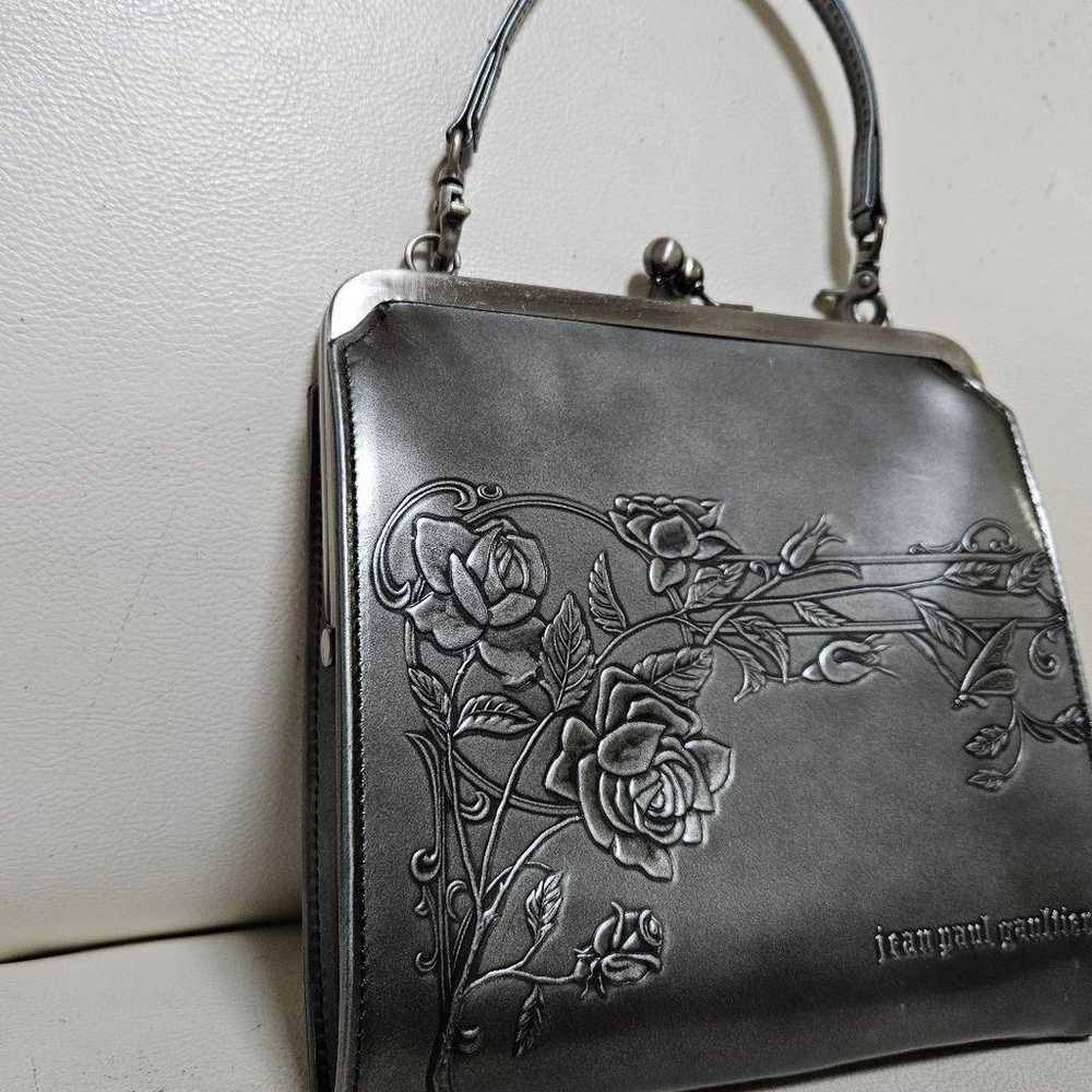 Jean Paul Gaultier New Rose Mini Handbag Silver - image 3