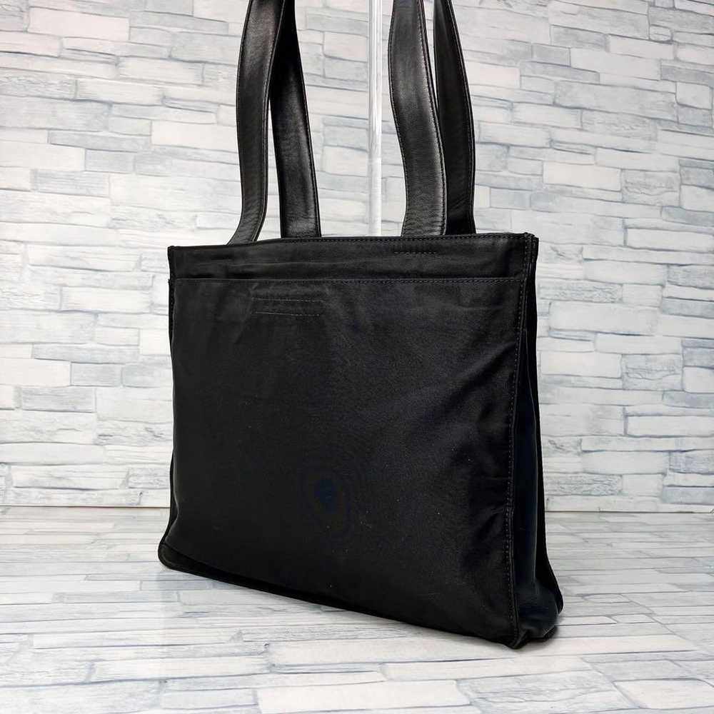 110 PRADA Handbag Tote Bag Nylon Black - image 2