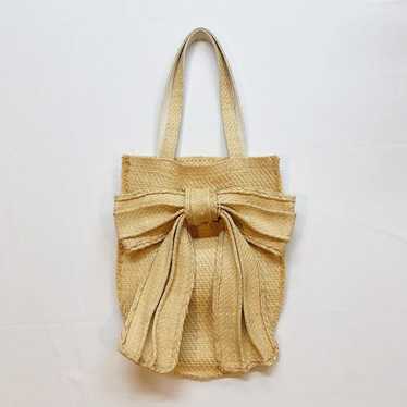 Ladro LUDLOW Big Ribbon Straw Tote Bag - image 1