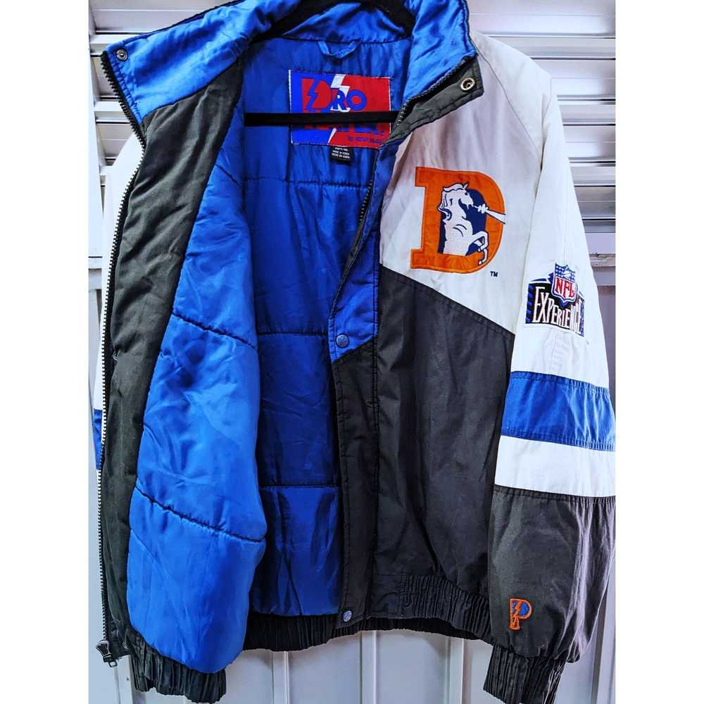 Starter Denver Broncos 90s Pro PLAYER puffer XL C… - image 10