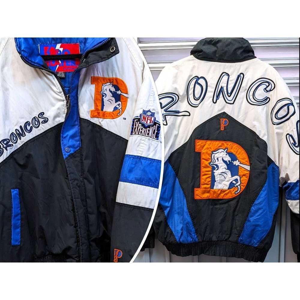 Starter Denver Broncos 90s Pro PLAYER puffer XL C… - image 1