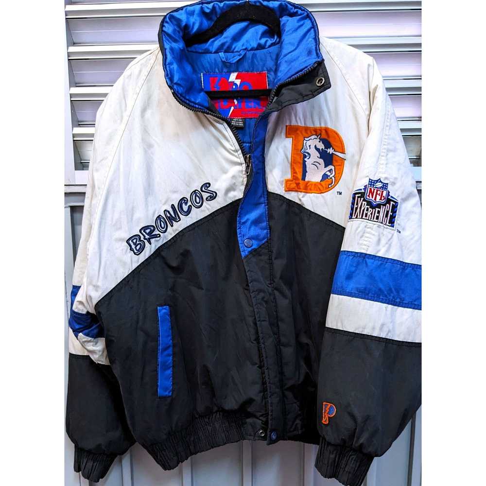 Starter Denver Broncos 90s Pro PLAYER puffer XL C… - image 3