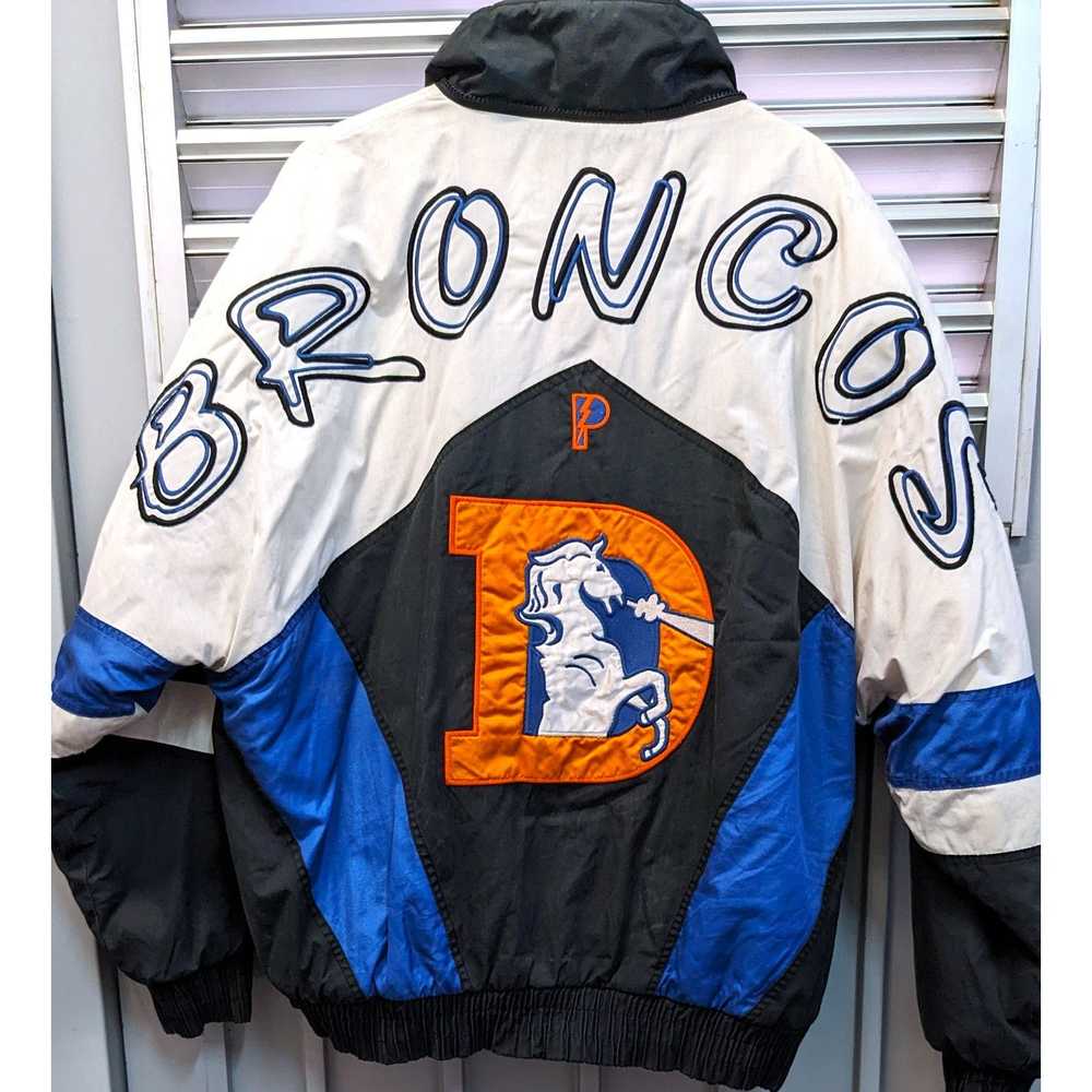 Starter Denver Broncos 90s Pro PLAYER puffer XL C… - image 4