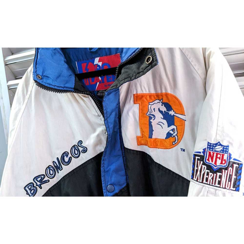 Starter Denver Broncos 90s Pro PLAYER puffer XL C… - image 7