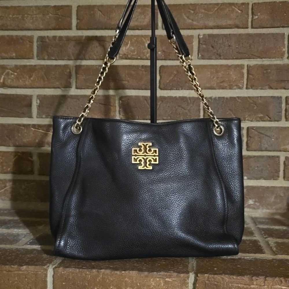 Tory Burch | Black & Rolled Gold Britten Triple C… - image 1