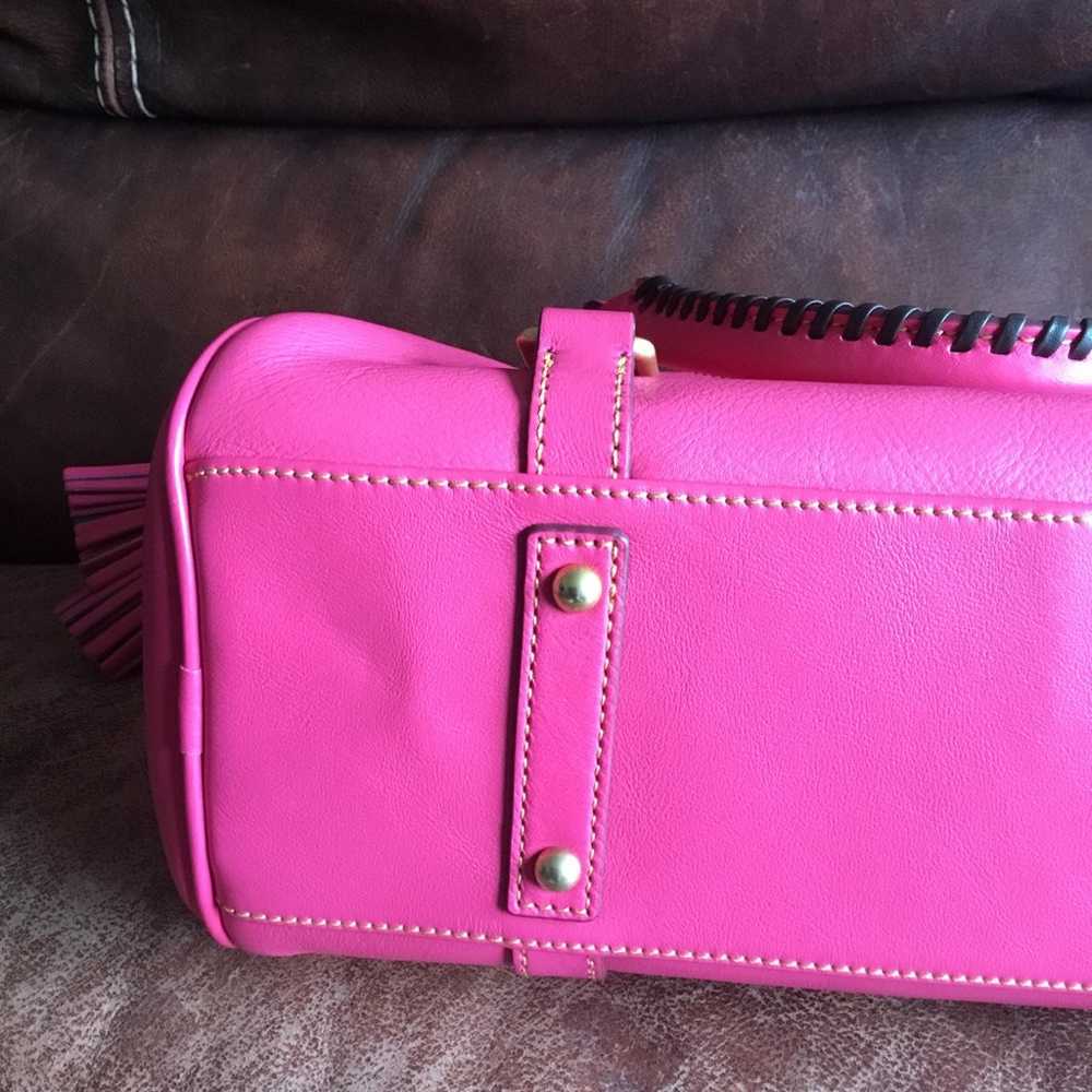 Dooney Florentine fuchsia satchel - image 4