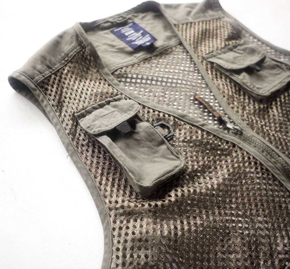 Japanese Brand NEPUCA Army Green Mesh Multi Pocke… - image 4