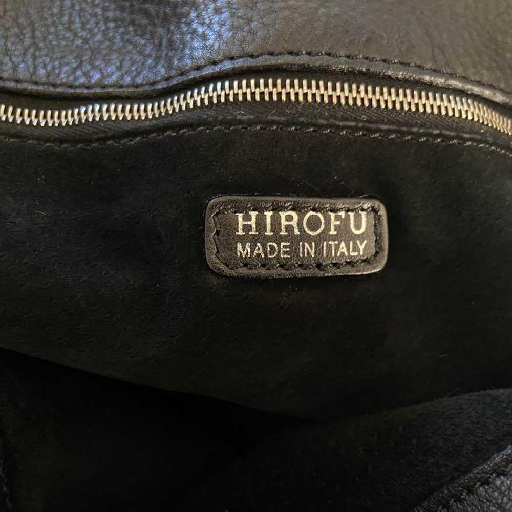 Hirofu Black Leather Handbag - image 3