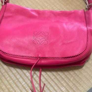 LOEWE Pink Leather Shoulder Bag