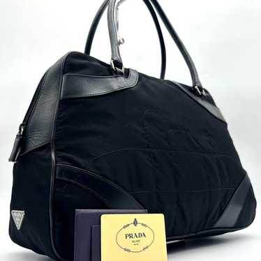 PRADA Bowling Bag Handbag Mini Boston Nylon