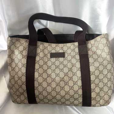 Gucci Tote Bag GG Canvas with GG Logo Bag Cover