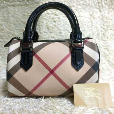 Excellent Condition✨ Burberry Mini Boston PVC✕Enam