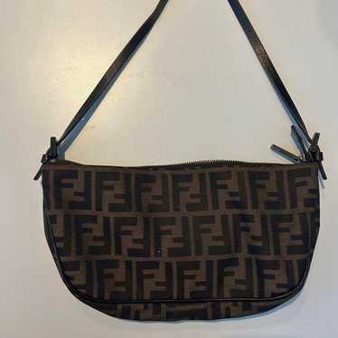 FENDI ZUCCA Pattern Accessory Pouch One Shoulder