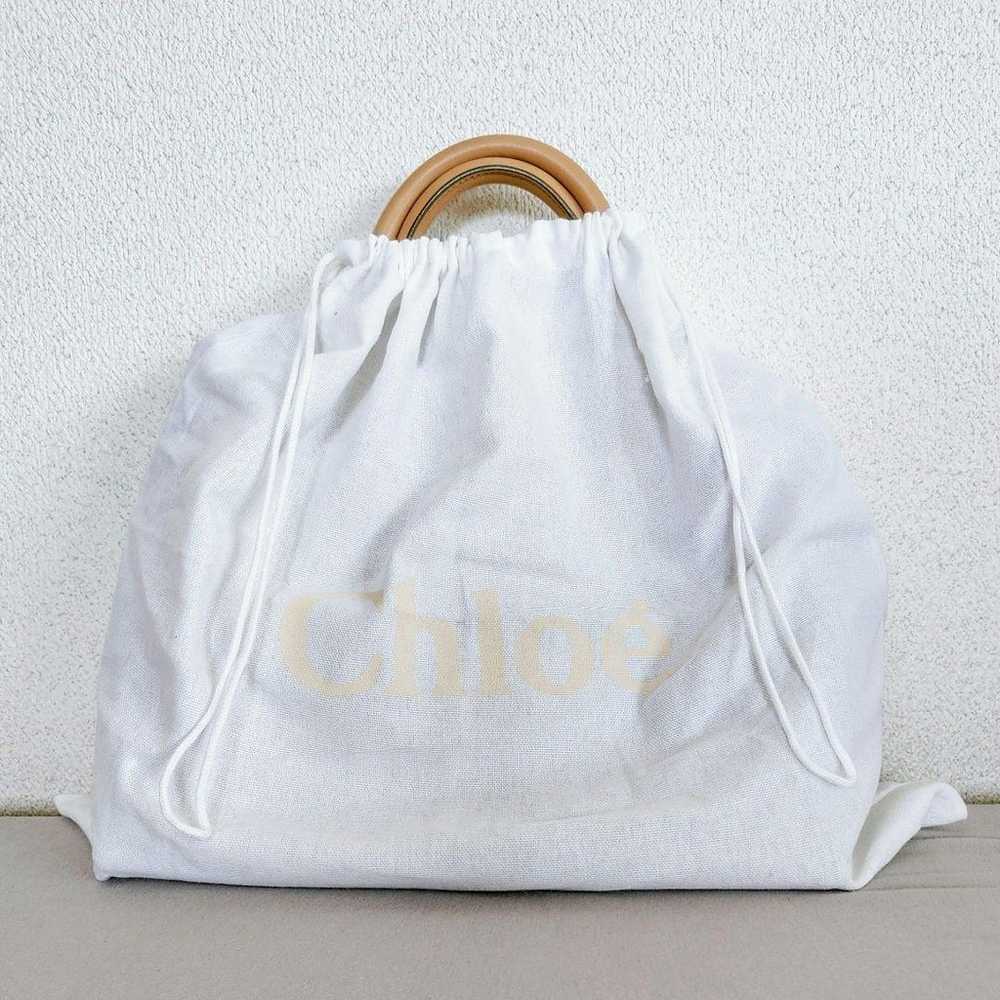 Chloe BAYLEE tote bag in gray and beige. - image 12