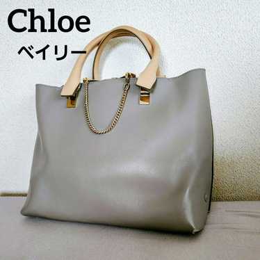 Chloe BAYLEE tote bag in gray and beige. - image 1