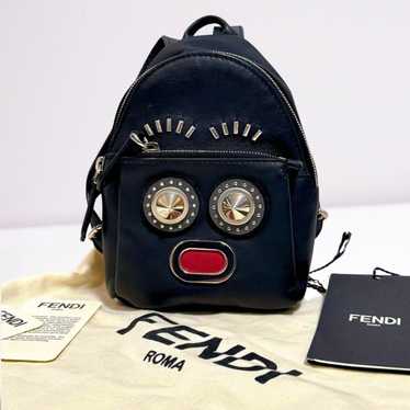 【Unused with Tag】FENDI Bugs Bag Mini Backpack Char