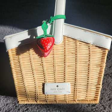 Outlet Kate Spade picnic gingham small bucket bag