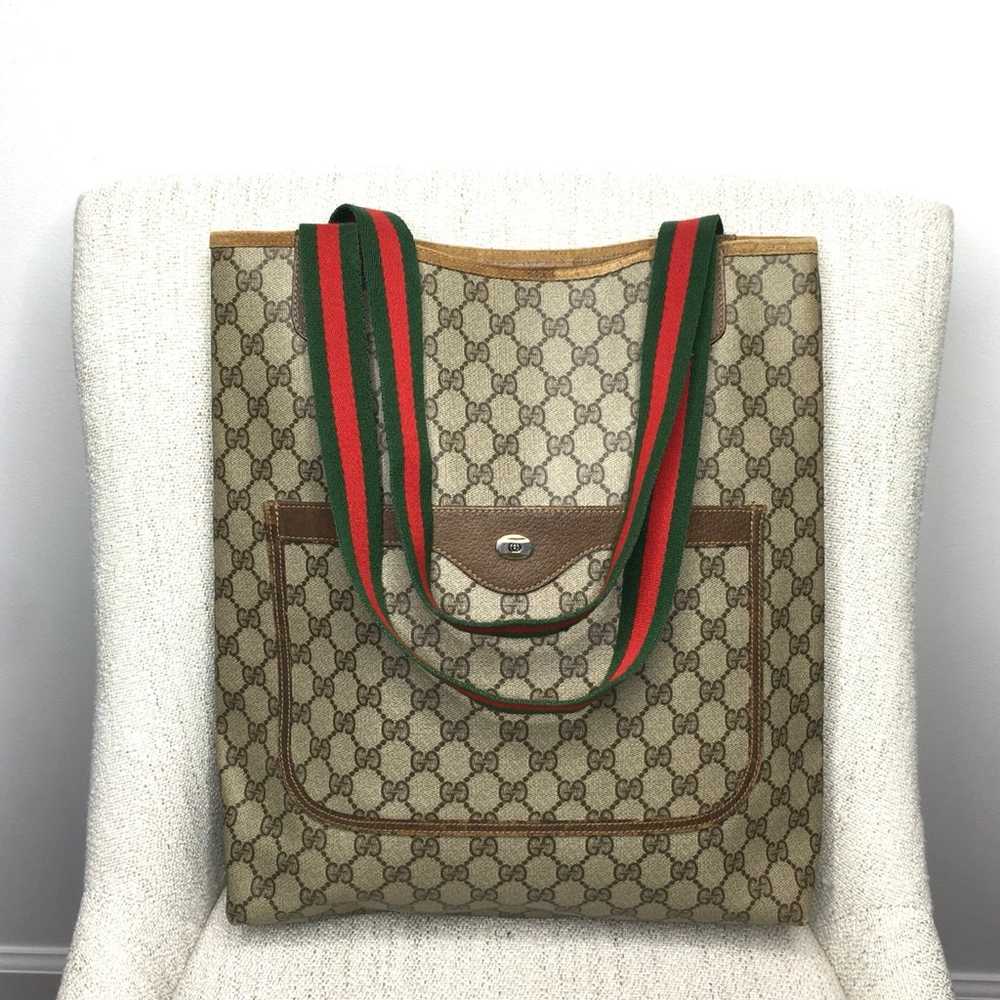 Gucci authentic brown tote bag - image 1