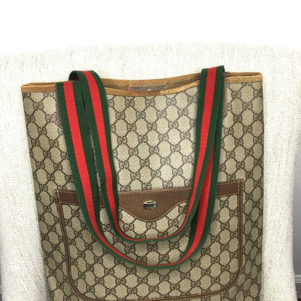 Gucci authentic brown tote bag - image 4