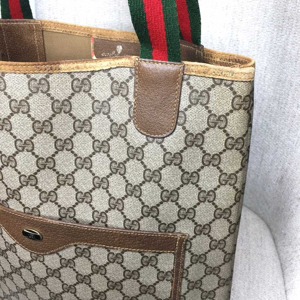 Gucci authentic brown tote bag - image 5