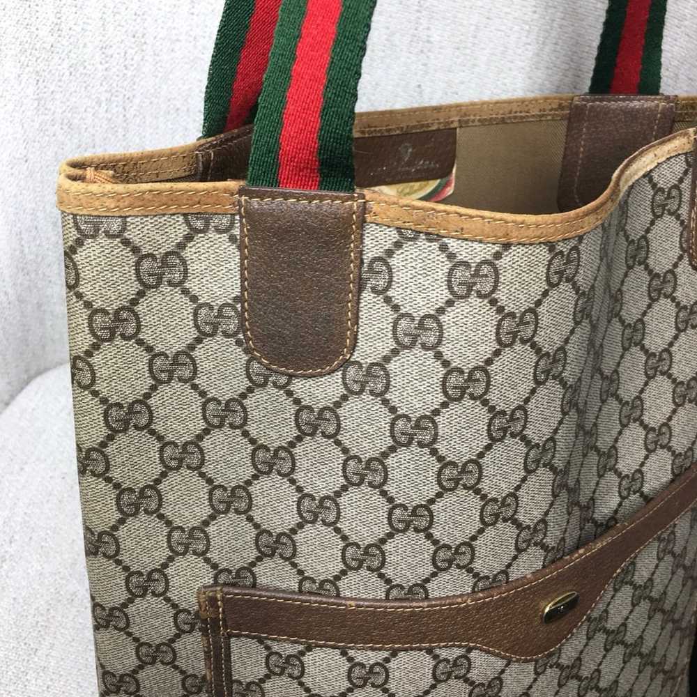 Gucci authentic brown tote bag - image 6