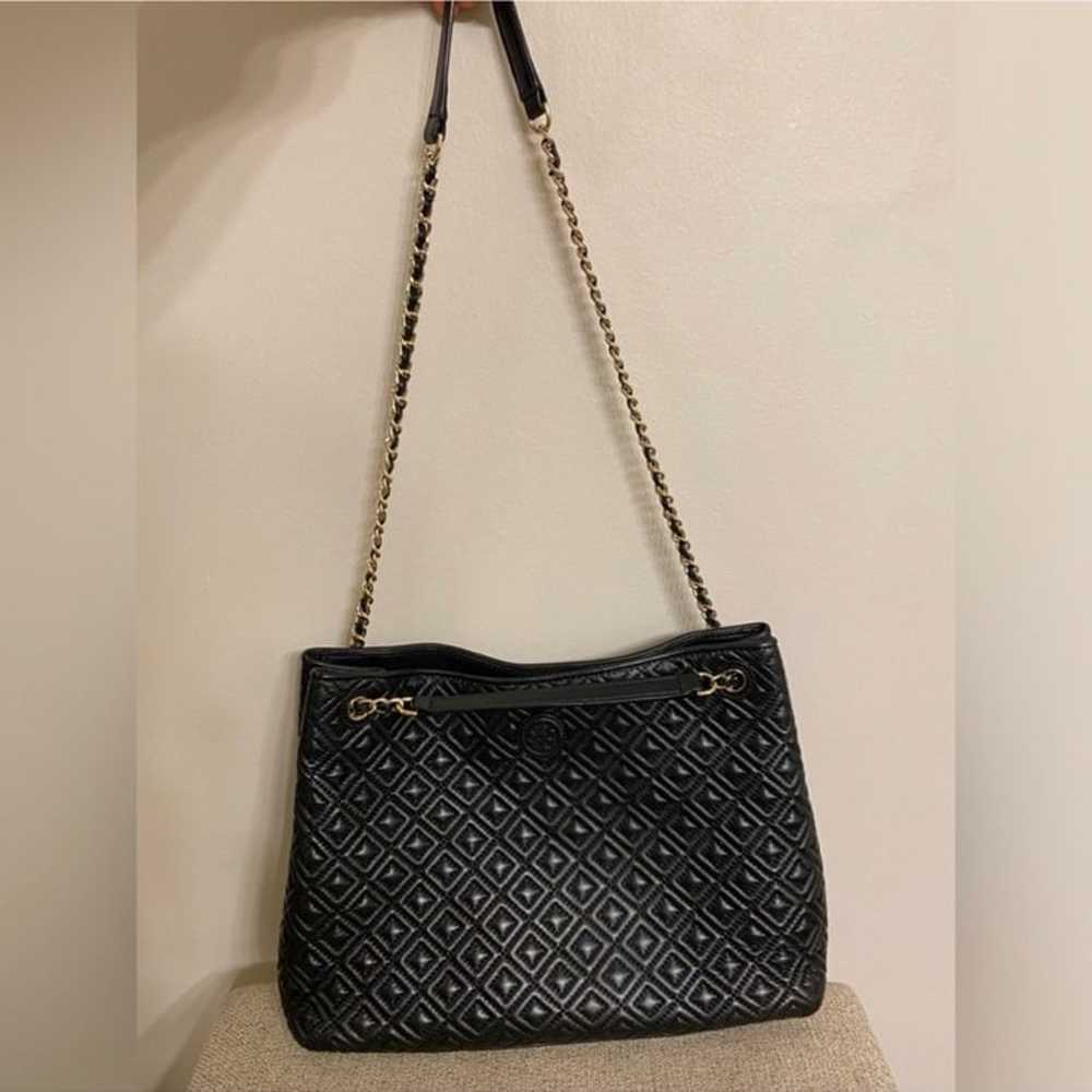 Tory Burch Marion Chain Slouchy Tote in Black - image 10