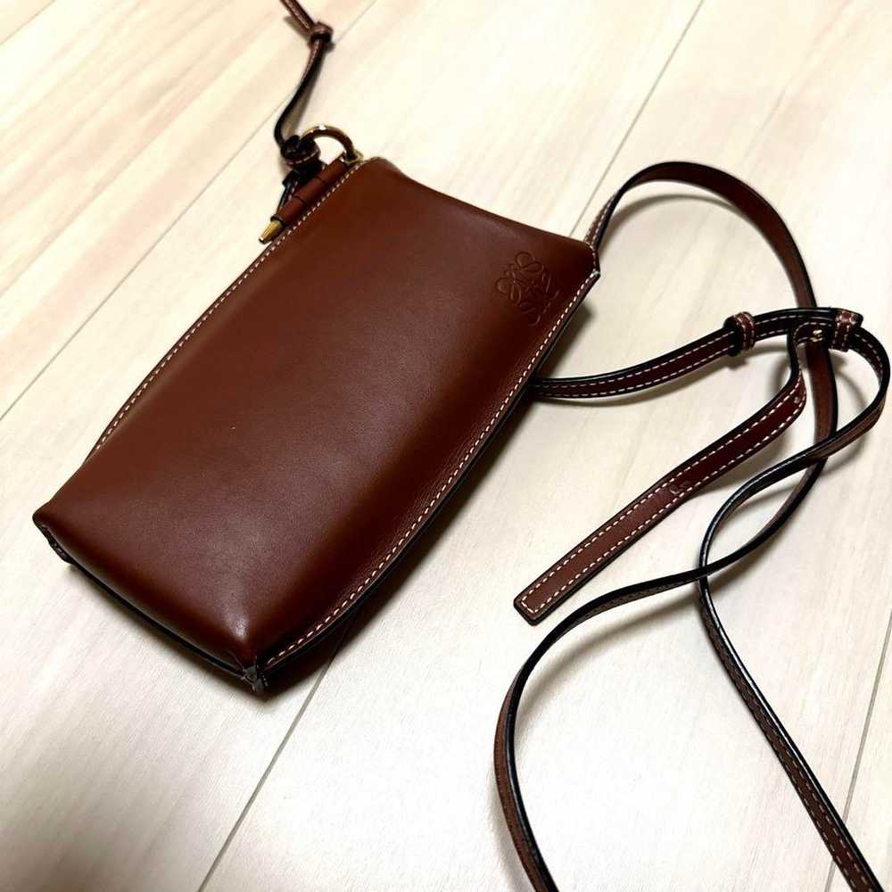 Brown Leather Shoulder Bag - image 1