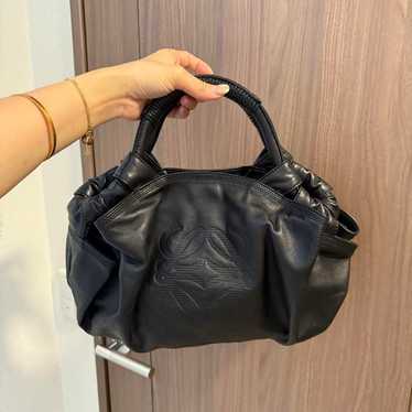 Loewe Nappa Aire Leather Handbag Black