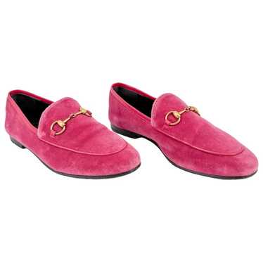 Gucci Brixton velvet flats