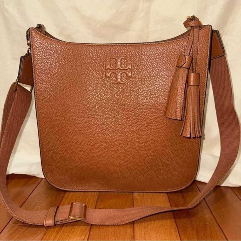 Tory Burch Thea Brown Leather Crossbody - image 3