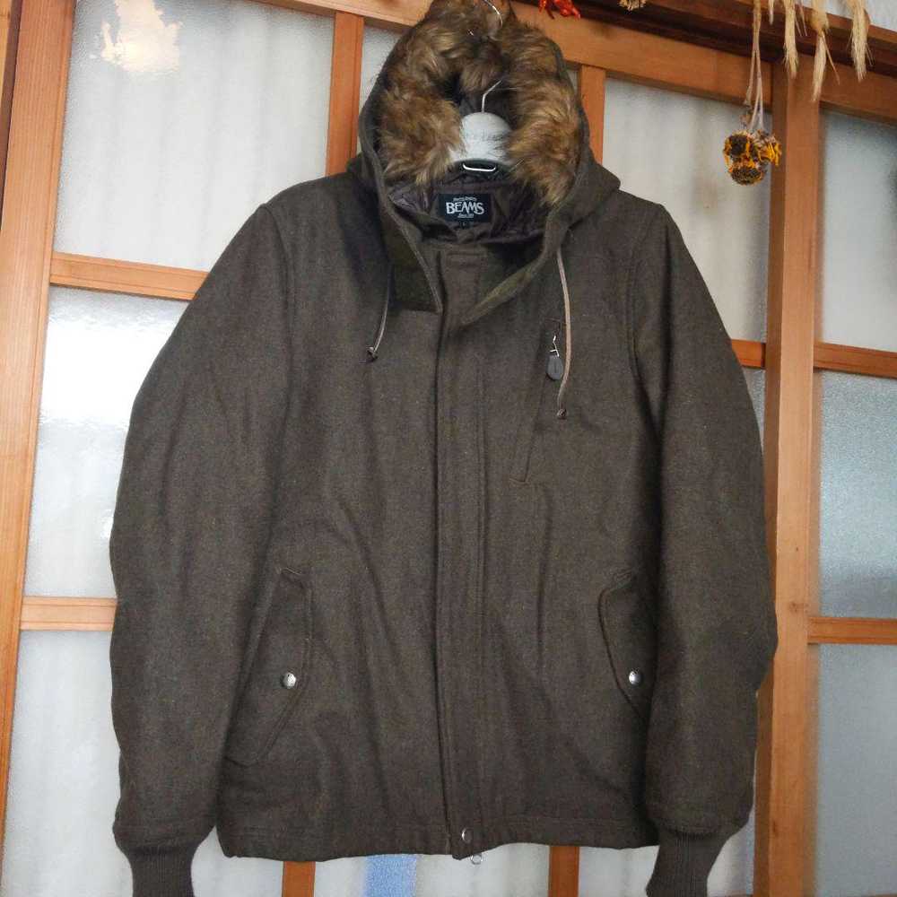 Beams Hooded Blouson Wool Blend Used - image 6