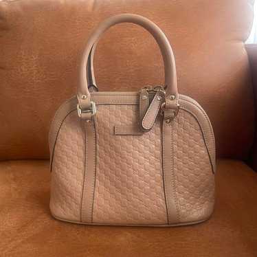 GUCCI Beige GG Pattern Shoulder Bag