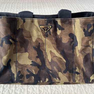 PRADA Camouflage Tote Bag