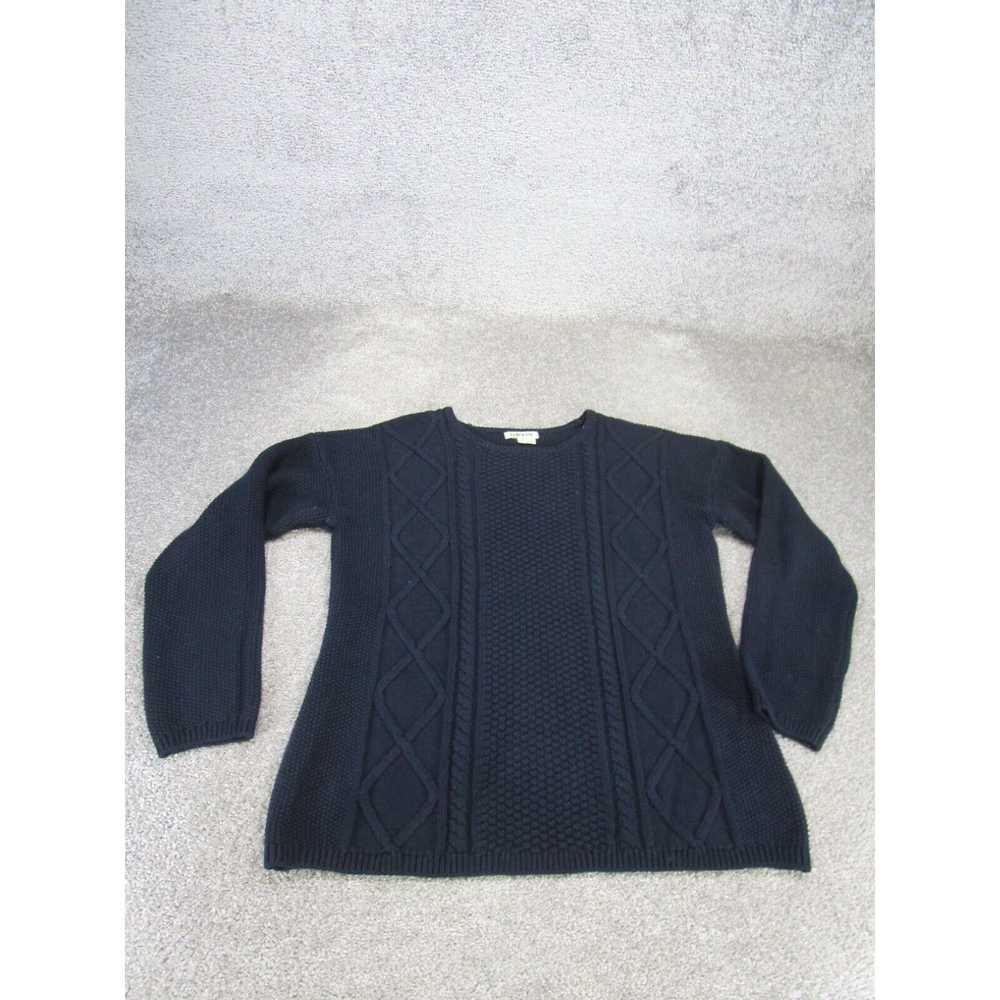 Orvis Orvis Sweter Womens Medium Navy Blue Knit C… - image 1