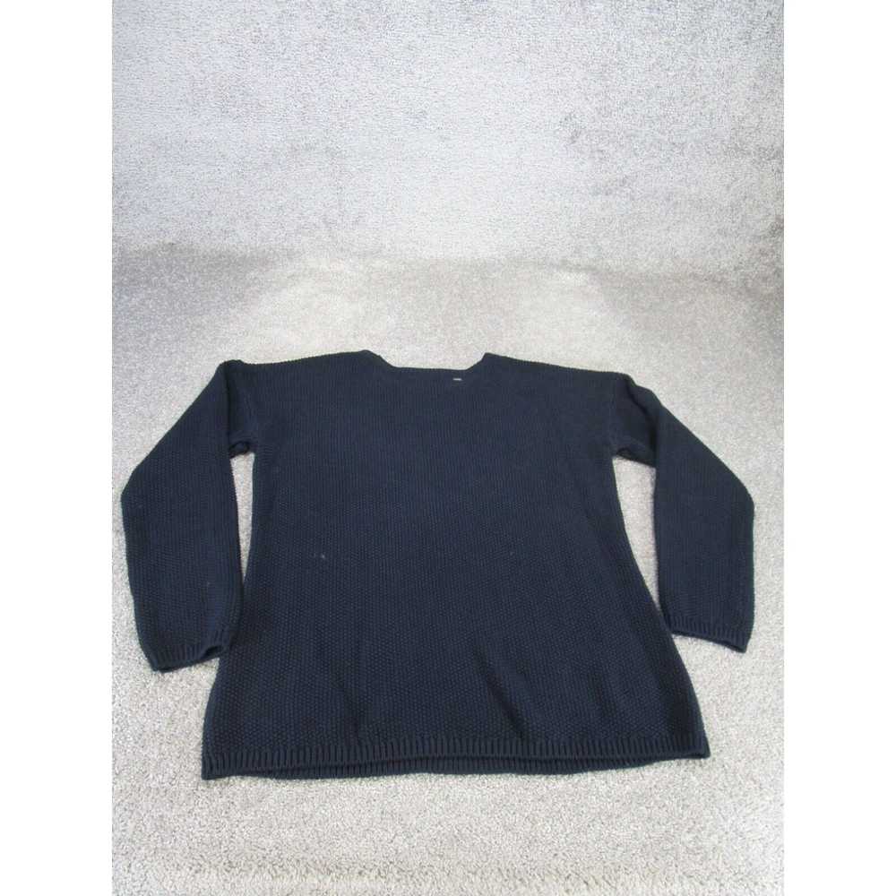 Orvis Orvis Sweter Womens Medium Navy Blue Knit C… - image 3