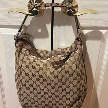 Gucci Monogram large hobo authentic used authentic