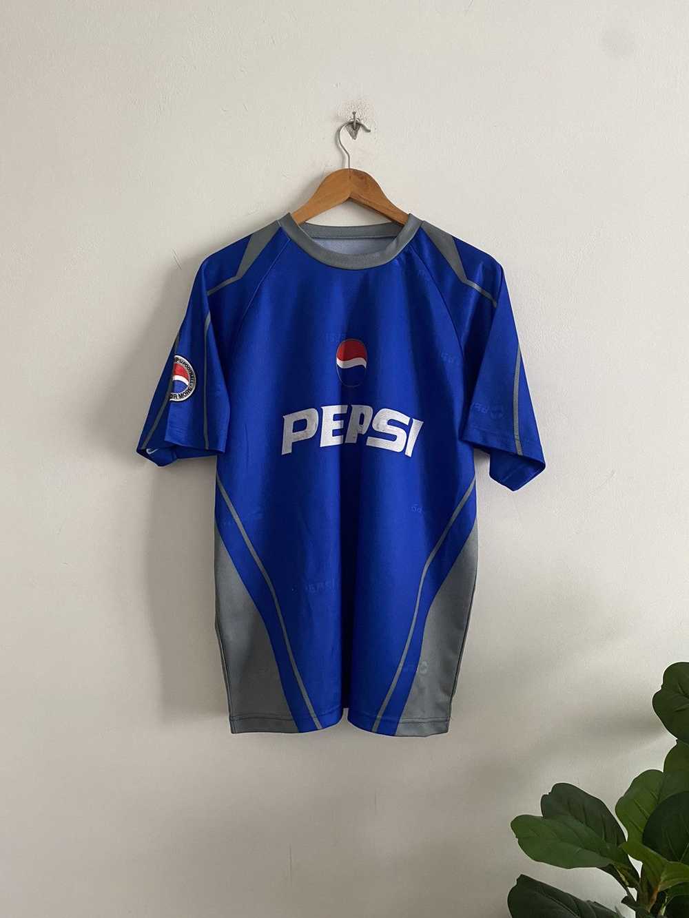 Pepsi × Soccer Jersey × Vintage Vintage 90s Pepsi… - image 1