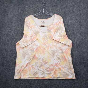 Vintage Coral Bay Top Women's 2X Plus Yellow Hawai