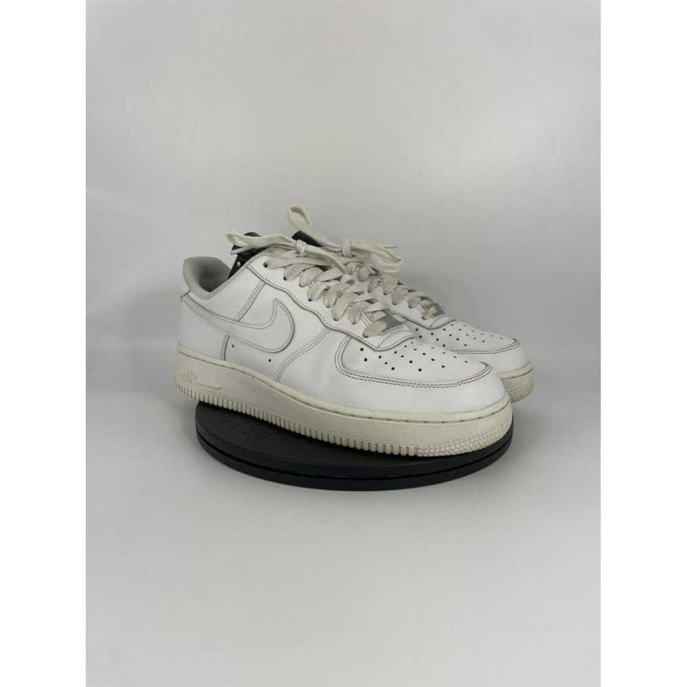 Nike Air Force 1 leather low trainers - image 2