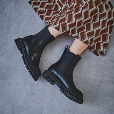 Oriental Traffic square toe Chelsea boots.