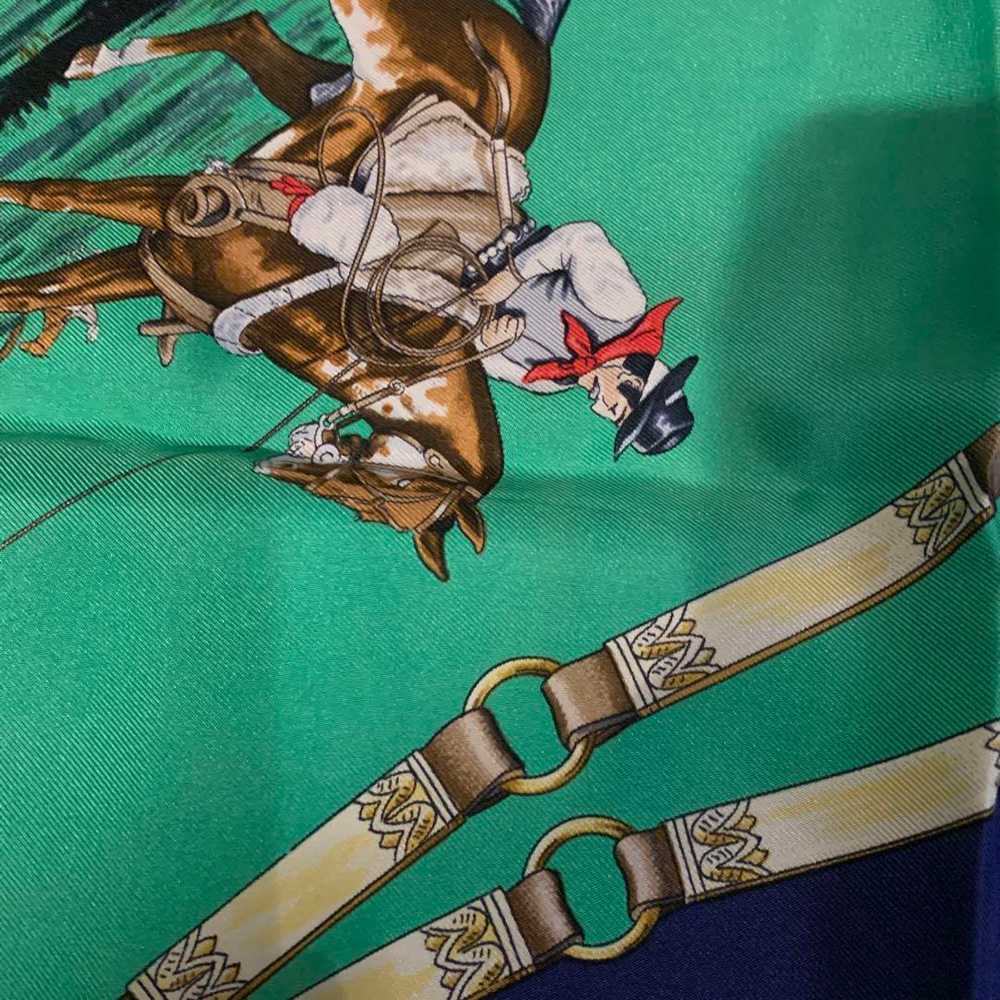 HERMES Scarf Kare90 Silk Green #PC7ATK - image 10